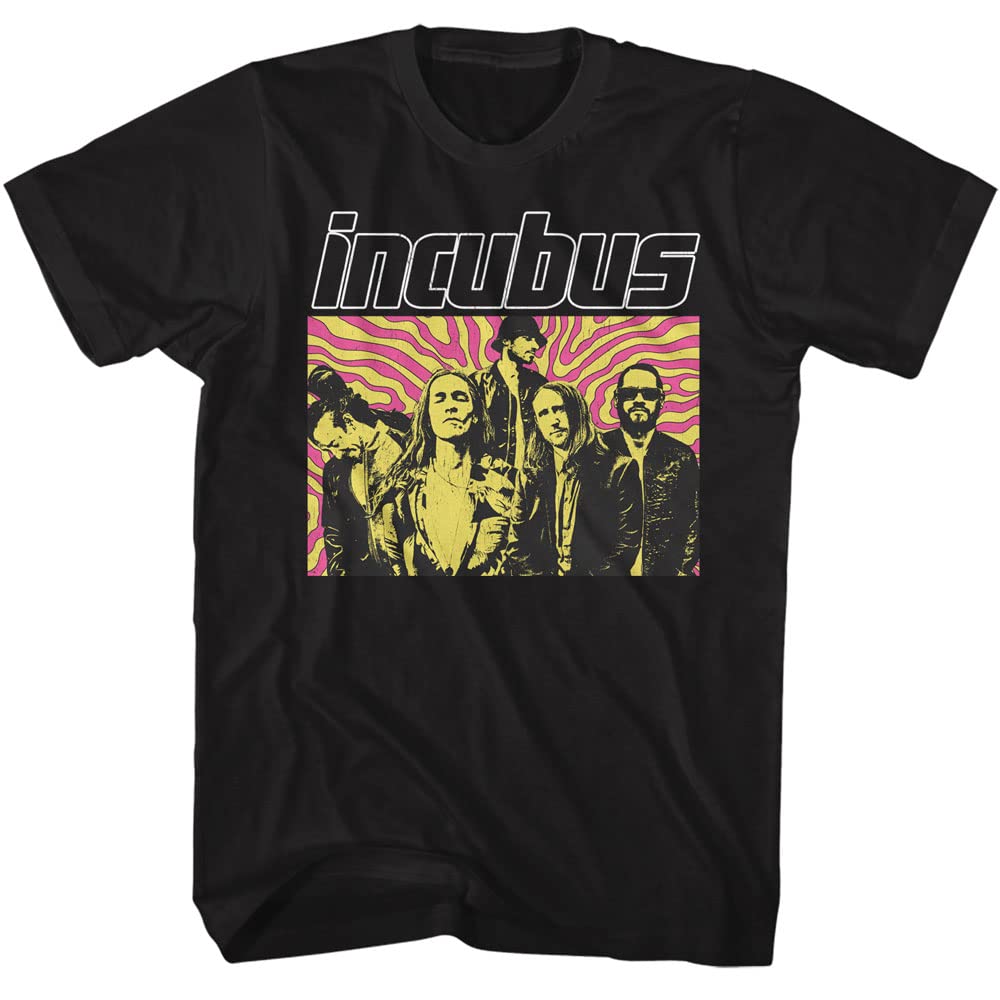 Amazon.com: Incubus T-Shirt Band Photo Swirls Mens Short